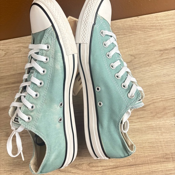 Aqua blue Converse All Star Low top sneakers, Men’s 10.5, Women’s 12.5 - Picture 5 of 8